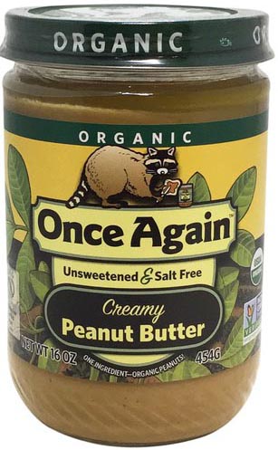Once Again Peanut Butter Original Label