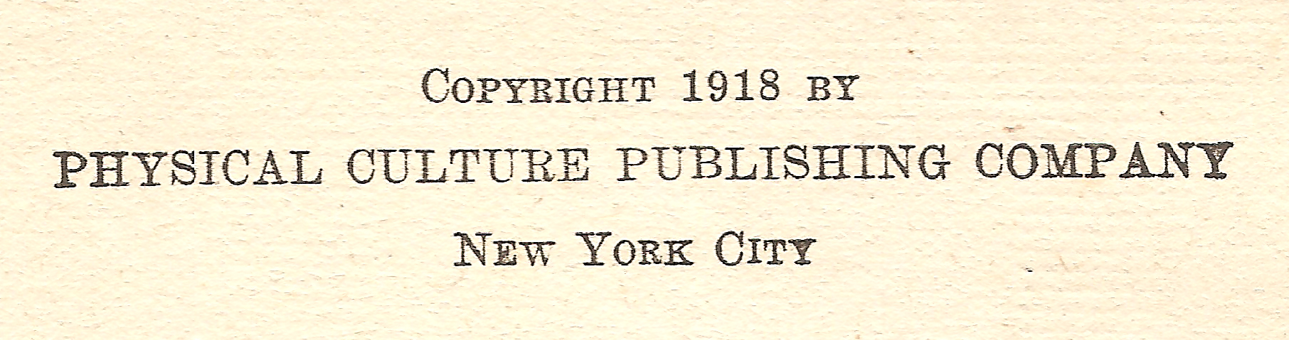 Copyright 1918