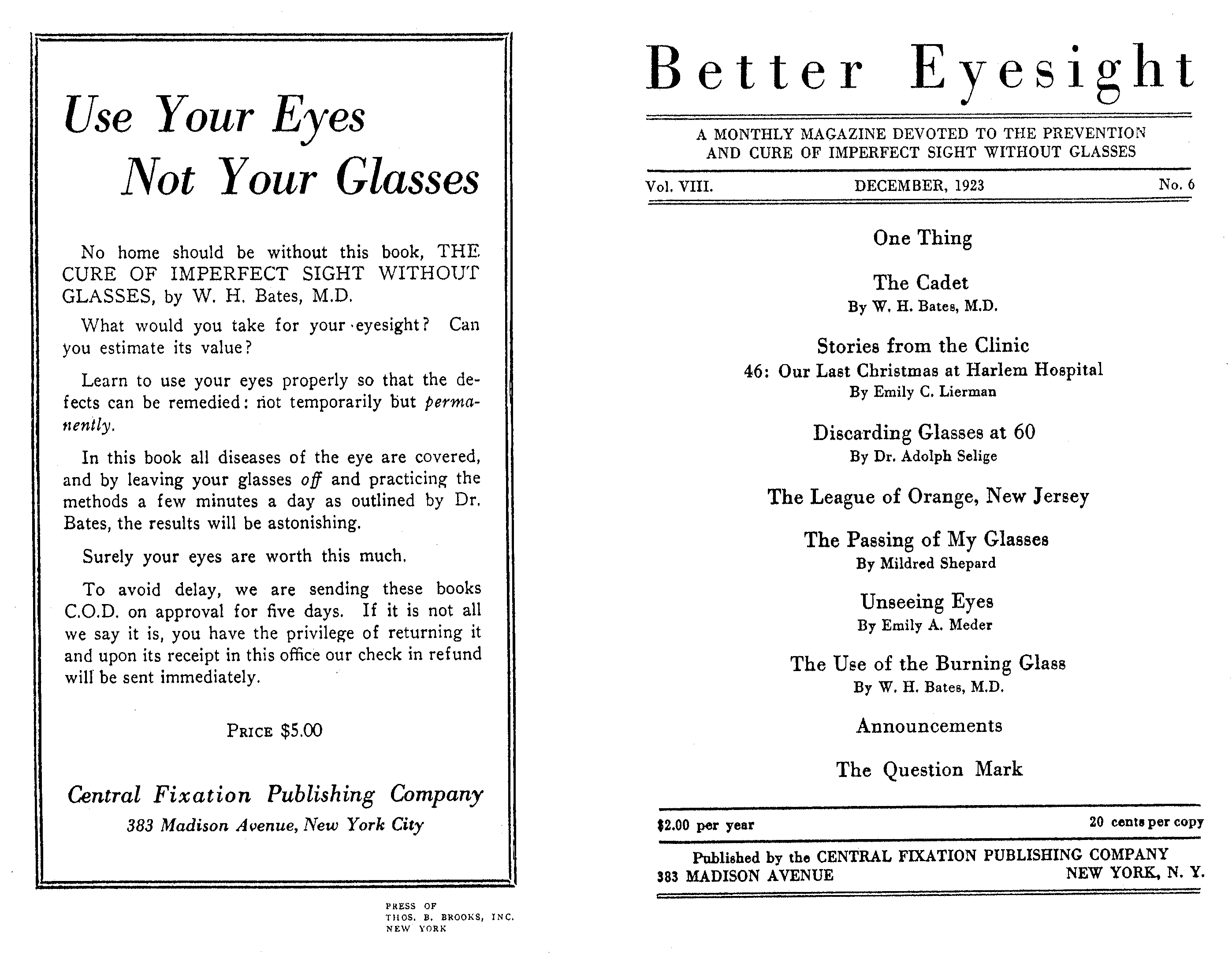 Better Eyesight, Dec. 1923 - 1