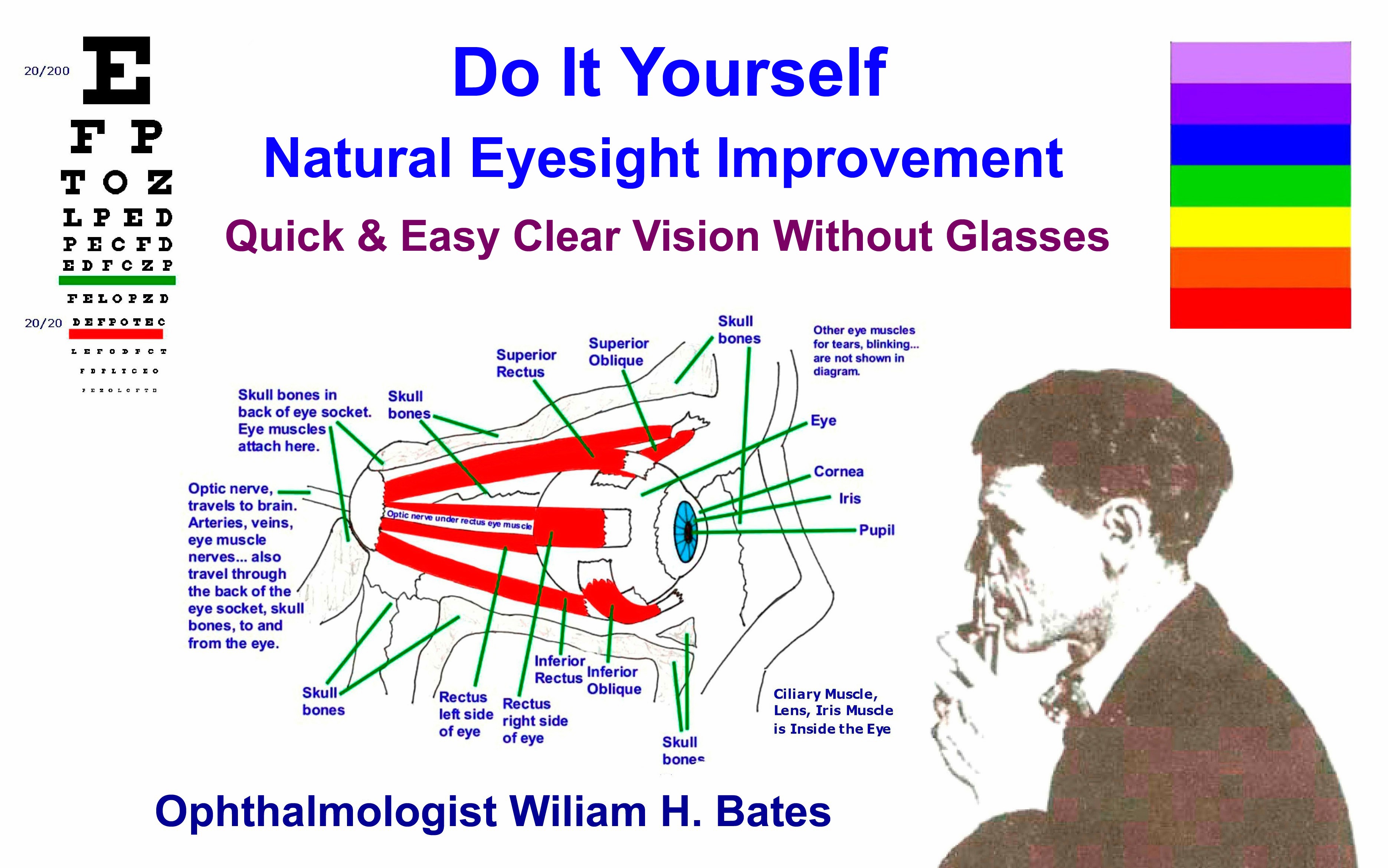 Read Without Glasses Method Eye Chart
